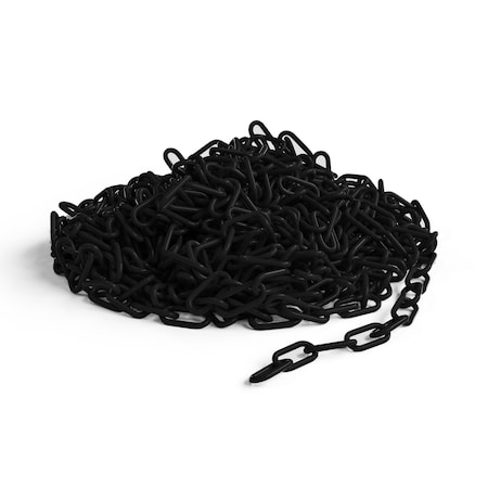 Black Plastic Chain, 2 In, 200 Ft. Long